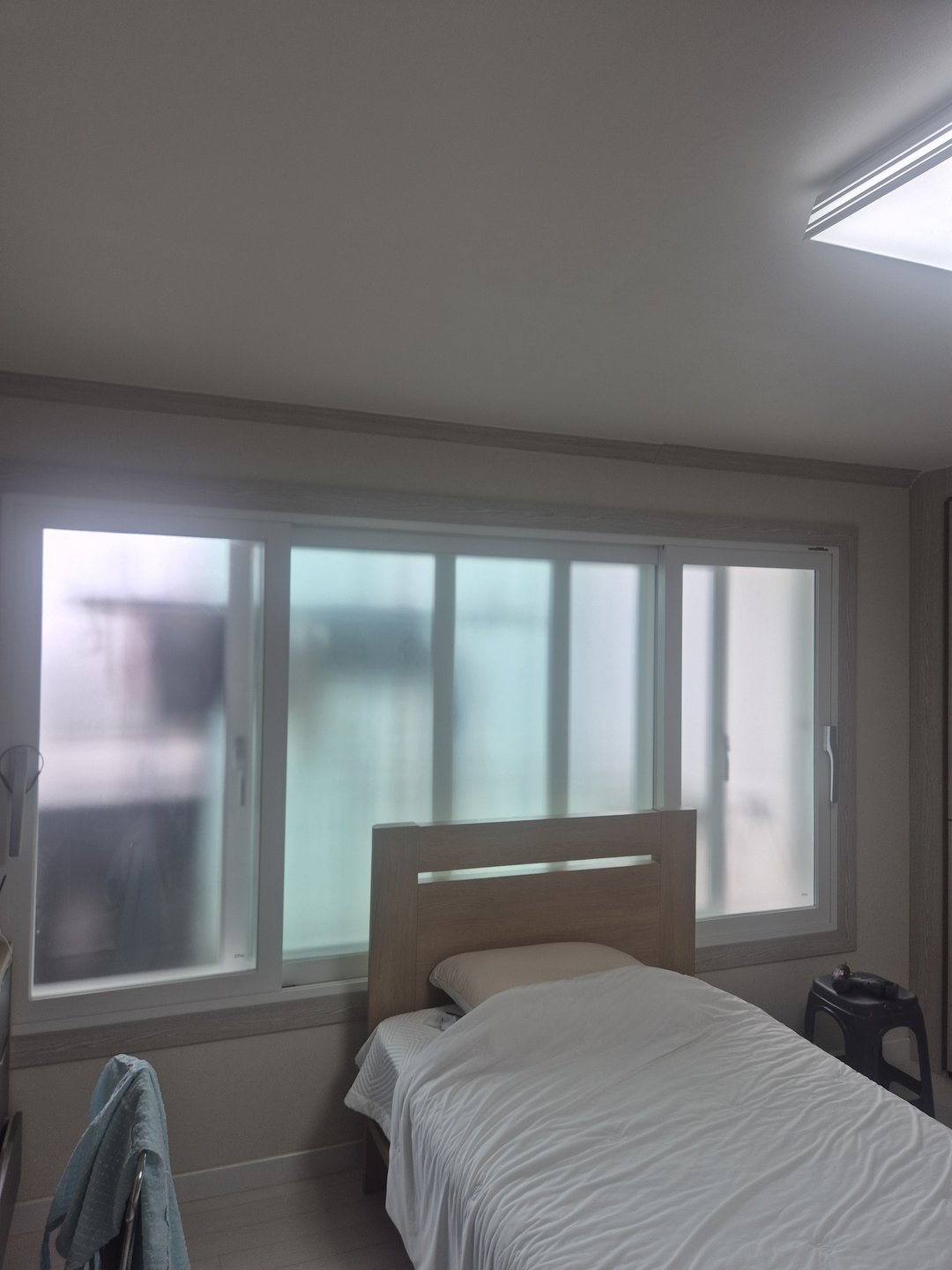 청도 빌라 안방 암막 콤비블라인드 시공후기